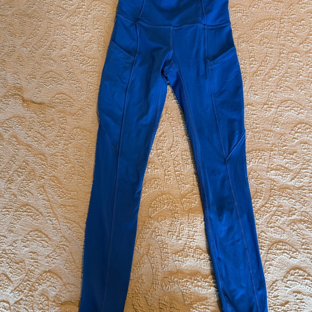 Lululemon Align with Pockets Blue High-Waisted Leggings